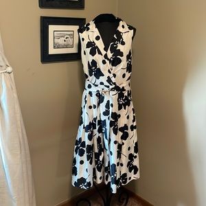 Dress Barn black and white (a little off white) dress.